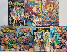 Lote de Bronze MIGHTY CRUSADERS (7) #1-10* QUASE PERFEITO-MUITO BOM ESTADO, CÍRCULO VERMELHO/ARQUIE 1983 Alto Grau  comprar usado  Enviando para Brazil