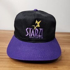 Chapéu vintage STARZ Encore 8 preto com alça. Boné aba roxa. TV a cabo comprar usado  Enviando para Brazil