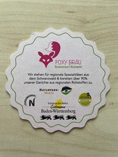 Bierdeckel foxy bräu gebraucht kaufen  Montabaur