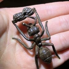 Usado, Coleção antiga enfeite de incenso de formiga de cobre enfeite chá animal de estimação comprimento 5,5cm largura 3,3cm comprar usado  Enviando para Brazil