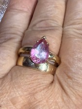Pink topaz 9ct for sale  WHITLEY BAY