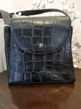 Black leather vintage for sale  NEWPORT