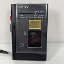 Grabadora de casete de radio portátil negra Sony WA-2000 funcionamiento de radio confirmado segunda mano  Embacar hacia Mexico