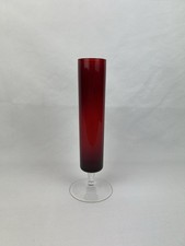 Elegante rote glasvase gebraucht kaufen  Gauting