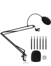 Usado, Suporte de microfone ajustável Amazon Basics, filtro pop, para-brisa, 19 polegadas comprar usado  Enviando para Brazil