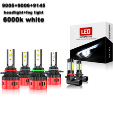 Usado, For Honda Civic Coupe 2-Door 2006-2013 LED Headlight + Fog Light Bulbs Combo comprar usado  Enviando para Brazil