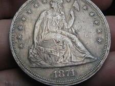 1871 seated liberty for sale  Macomb