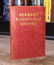 1934 GORDON'S COCKTAIL & FOOD RECIPES Vintage Bar Book Alcohol Drinks Speakeasy, usado comprar usado  Enviando para Brazil