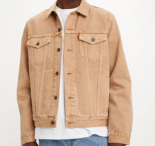 Trucker jacket beige for sale  MANCHESTER