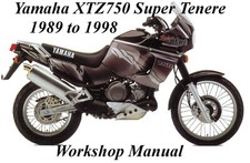 MANUAL DE OFICINA YAMAHA XTZ750 SUPER TENERE 1989 a 1998 - Arquivos PDF, usado comprar usado  Enviando para Brazil