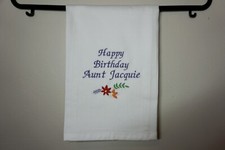 Personalised embroidered napki for sale  STAINES-UPON-THAMES