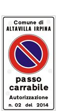 Cartello alluminio passo usato  Italia