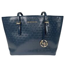 Bolsa tote MK Michael Kors jet set viagem média azul marinho intocada em excelente estado usado comprar usado  Enviando para Brazil