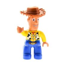 1x Lego Duplo Figura Hombre Azul Amarillo Woody Toy Story Vaquero 5691 5659 47394pb130, usado segunda mano  Embacar hacia Argentina