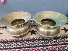 Brass plate spittoon for sale  Oblong