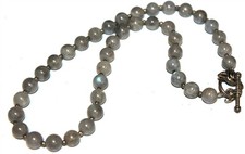 Lote #812 lindo colar de contas de pedras preciosas semi preciosas de labradorita comprar usado  Enviando para Brazil