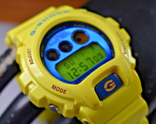 Relógio masculino Casio DW6900PL-9 (3230) Crazy Colors amarelo azul NOVA BATERIA! comprar usado  Enviando para Brazil