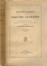 Epistolario giacomo leopardi. usato  Italia