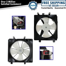 Par de conjunto de ventilador de refrigeração de radiador e condensador CA para Honda Civic comprar usado  Enviando para Brazil