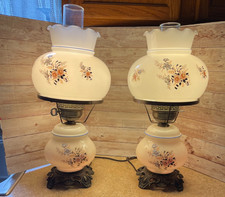 Pair vintage white for sale  Corning