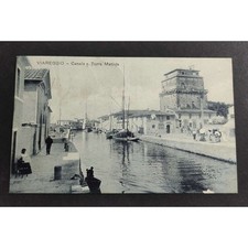 Cartolina canale torre usato  Alessandria
