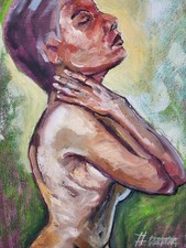 ölbild akt bunt gebraucht kaufen  Bad Münstereifel