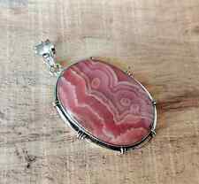 Pingente de pedra preciosa rodocrosita sólido prata esterlina 925 designer MK* comprar usado Pingente de pedra preciosa rodocrosita sólido prata esterlina 925 designer MK* comprar usado  Enviando para Brazil