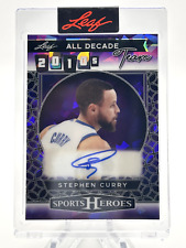 STEPH CURRY 2025 LEAF METAL SPORTS HEROES ALL DECAD AUTÓGRAFO /15 WARRIORS, usado comprar usado  Enviando para Brazil