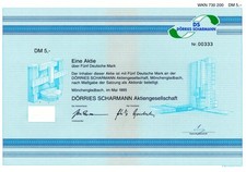 Aktie dörries scharmann gebraucht kaufen  Bielefeld