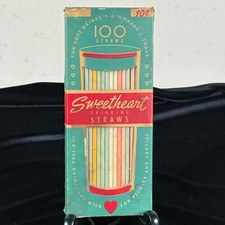 Canudos de papel querida caixa original 100 multicoloridos vintage, usado comprar usado  Enviando para Brazil