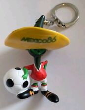 Chaveiro de PVC vintage Pique México 86 mascote da Copa do Mundo Sport Billy 1984. comprar usado  Enviando para Brazil