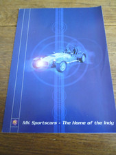 Sportscars indy brochure for sale  FRODSHAM