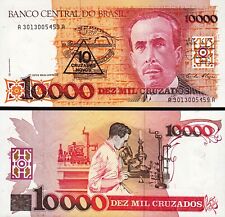 Usado, Brasil 10 Cruzados novos em 10000 Cruzados 1989, UNC, P-218a, Placa 26 comprar usado  Enviando para Brazil