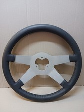 Volante VIP 14,5" 4 raios cabo de couro cinza escuro - 3 furos comprar usado  Enviando para Brazil