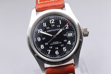 [Quase em perfeito estado] Relógio masculino Hamilton cáqui campo H704450 38mm mostrador preto data AT  comprar usado  Enviando para Brazil