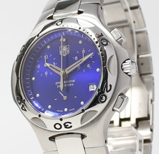 Usado, [Quase em perfeito estado] Tag Heuer Kirium 39mm mostrador azul CL1112-0 cronógrafo Qz relógio masculino comprar usado  Enviando para Brazil
