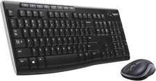 Combo de teclado e mouse sem fio Logitech MK270 compacto Windows 2.4 GHz preto, usado comprar usado  Enviando para Brazil