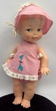 1966 Ideal Toy Corp Real Live Lucy Baby Lu Doll, Bobbling Head 14 polegadas vintage, usado comprar usado  Enviando para Brazil