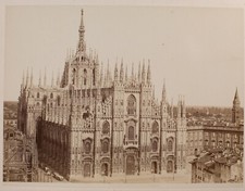 Usado, Tirada Foto Albúmina 1880 Sello Seco Brogi Italia Milán 19X25cm comprar usado  Enviando para Brazil