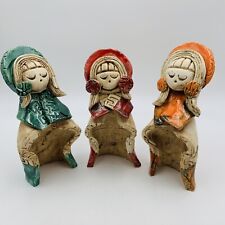 Estatueta de boneca de argila Gui Munecas Natal cerâmica América do Sul conjunto 3 5” comprar usado  Enviando para Brazil