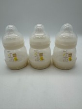 Lote de 3 frascos anti-cólica MAM Easy Start 5 oz com tampas e mamilos tamanho 1 comprar usado  Enviando para Brazil