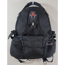 Mochila preta para laptop Swiss Gear 6 bolsos com zíper completo fluxo de ar leve comprar usado  Enviando para Brazil