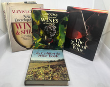 Lot of 4 Wine Books Dictionary of Wines Taste of Wine California Wine Book etc. comprar usado  Enviando para Brazil