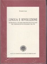Lingua rivoluzione. ricerche usato  Italia