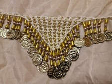 Weißes bauchtanztuch gürtel gebraucht kaufen  Elmshorn