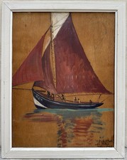 Tableau ancien bateau d'occasion  Paris XVII
