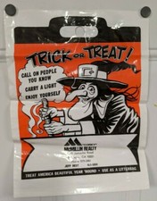 1980's Bolsa Plástica Halloween Bruxa Truque ou Guloseima McMillin Reality El Cajon CA  comprar usado  Enviando para Brazil