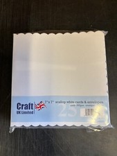 White scalloped blank for sale  HORNCASTLE
