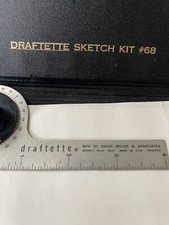 RARO Kit de Esboço Draftette Vintage A Máquina de Desenho Portátil HTF Move-se Livremente, usado comprar usado  Enviando para Brazil