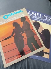 2 folhetos Homes Lines Oceanic 1982 e 1984 comprar usado  Enviando para Brazil